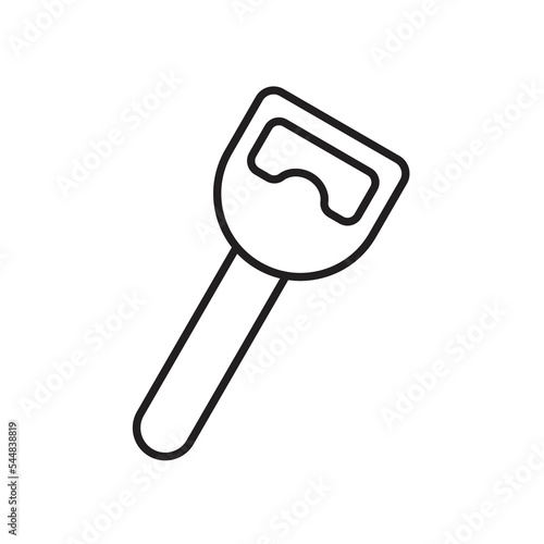 Bottle opener icon design. isolated on a white background, Vector illustration