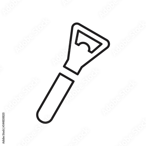 Bottle opener icon design. isolated on a white background, Vector illustration