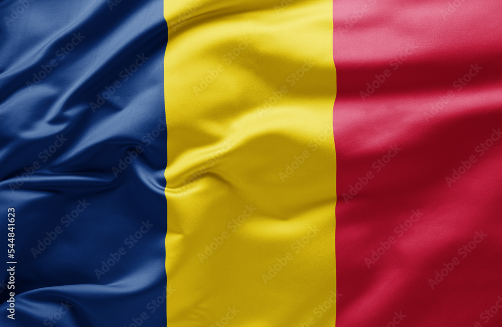 Waving national flag of Chad Waving national flag of Chad