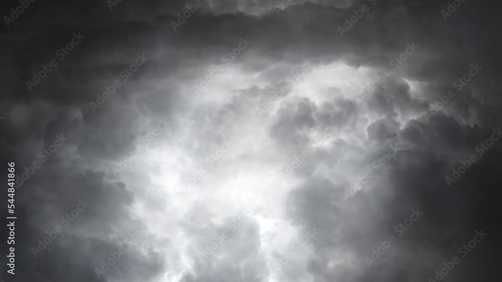 thunderstorm and dark clouds in dark sky thunderstorm and dark clouds in dark sky