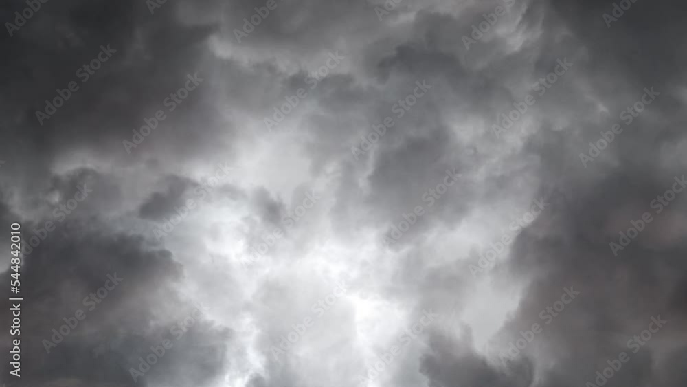 gray clouds in dark sky and thunderstorm. gray clouds in dark sky and thunderstorm.