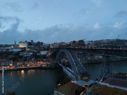 Dom Luis Bridge by Night, Porto, Portugal