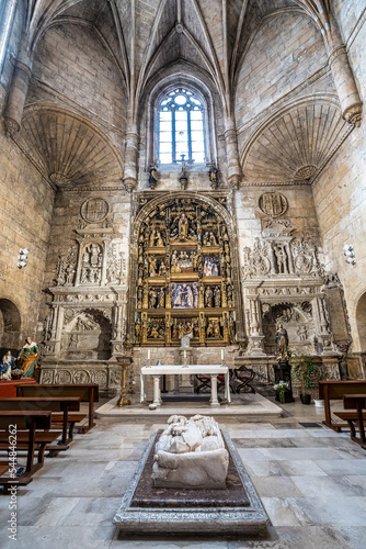 Canvastavla Interior of the Church of San Gil Abad at Burgos, Castilla-Leon, Spain