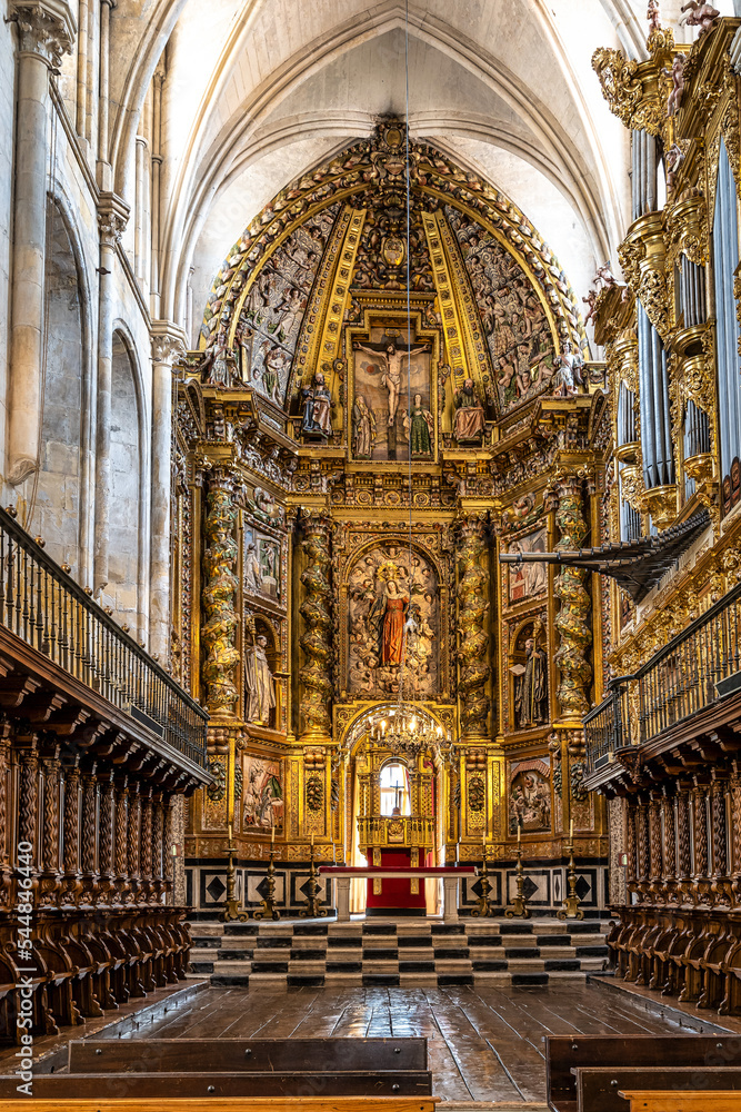 Interior of Abbey of Santa Maria la Real de Las Huelgas, at Burgos, Castille and Leon, Spain