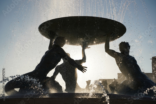 Принти на полотні triton fountain in malta la valletta