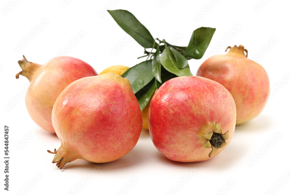 Juicy pomegranate on white background
Juicy pomegranate on white background