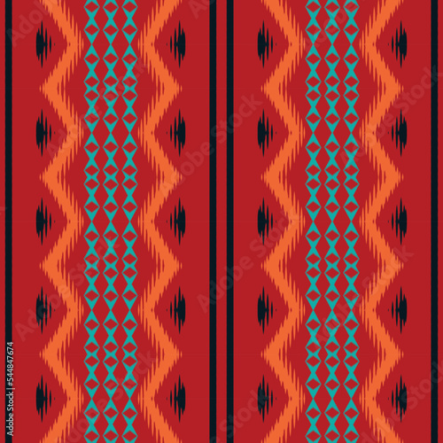 ฺฺBatik Textile Motif ikat design seamless pattern digital vector design for Print saree Kurti Borneo Fabric border brush symbols swatches designer