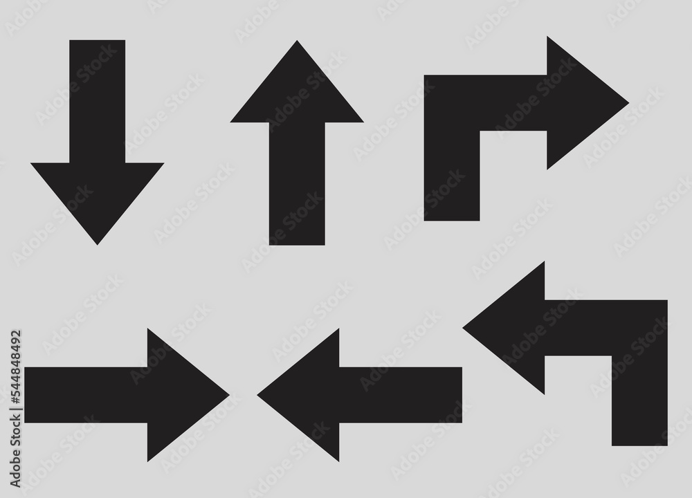 Arrows icons set Arrows icons set