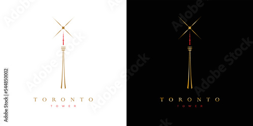 Modern and luxury Toronto city tower logo design