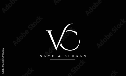VC, CV, V, C abstract letters logo monogram