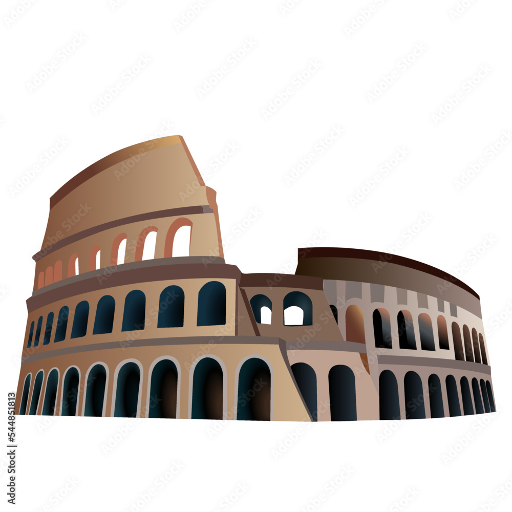 Naklejka premium The great Roman Coliseum in Rome, Italy