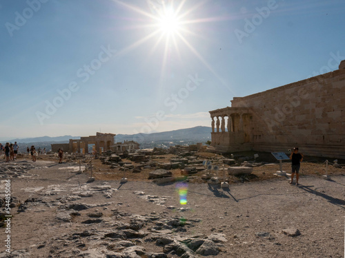 Parthenon temple on the Acropolis in Athens, Greece photo