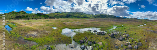 Panorama of Triunfo Canyon in Spring, Thousand Oaks, Ventura County photo