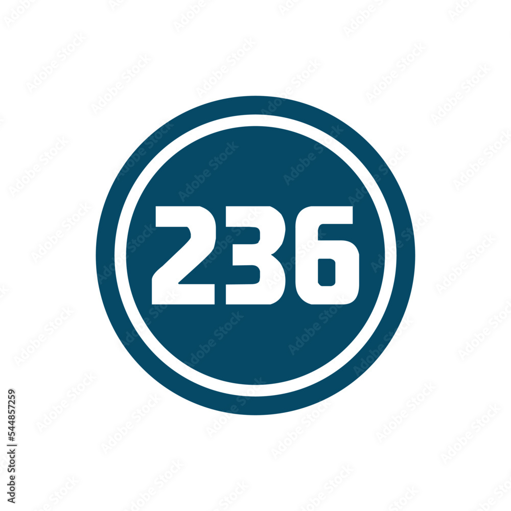 Numeric icon vector design templates