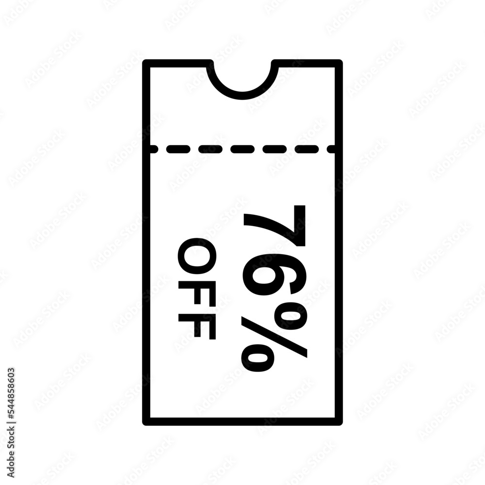 Discount offer icon vector design templates