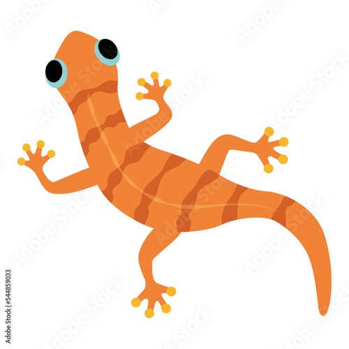 Cute gecko illustration