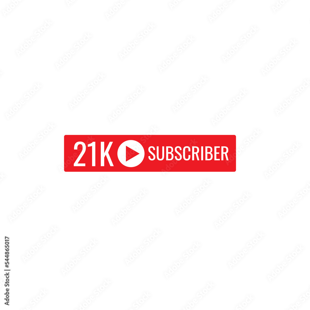 21K subscriber banner art template vector illustration. Ad banner tag for social media. 21K subscriber banner art template vector illustration. Ad banner tag for social media.