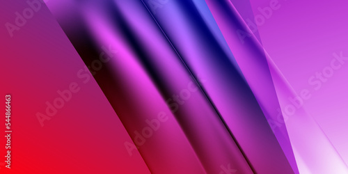 Modern pink gradient background. Minimal creative vector templates. Vibrant Hipster Banner. Magenta, Crimson Futuristic Background. Smooth wave composition. Abstract dynamic illustration.