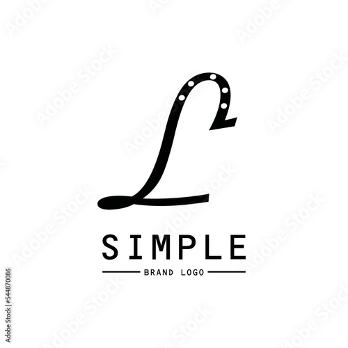 The letter L forms a horseshoe Logo
