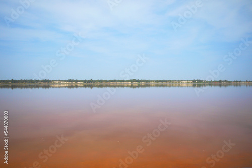 Pink Lake in Senegal