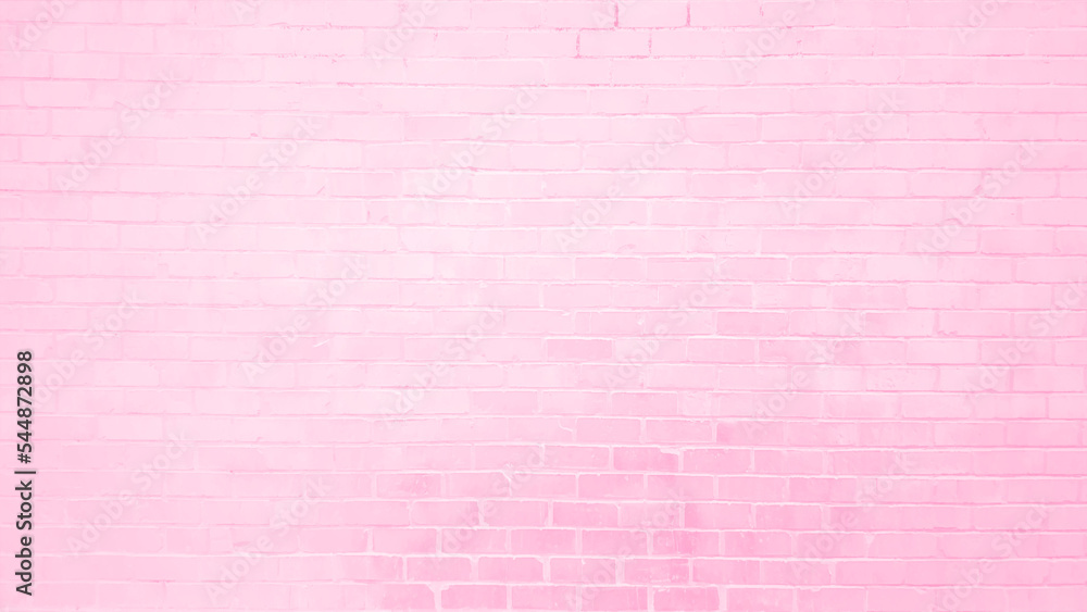 Empty Pink brick wall texture background in the bedroom at lovely. Brickwork stonework interior, rock old clean concrete grid uneven abstract weathered brick design, horizontal architecture wallpaper. Empty Pink brick wall texture background in the bedroom at lovely. Brickwork stonework interior, rock old clean concrete grid uneven abstract weathered brick design, horizontal architecture wallpaper.
