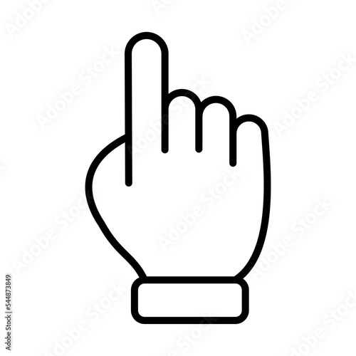 Pointing Hand, Clicker, Clicker Gesture Icon Logo Design Vector Template Illustration Sign And Symbol Pixels Perfect