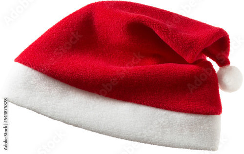 isolated red santa claus hat
