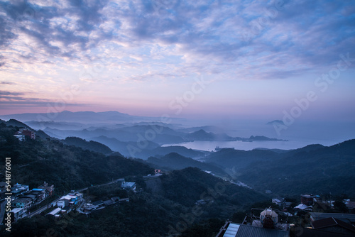 九份から見る基隆湾(台湾) photo