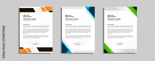 modern corporate letterhead template design.