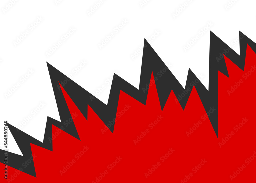 Simple background with exploding jagged zigzag pattern and with some copy space area Simple background with exploding jagged zigzag pattern and with some copy space area