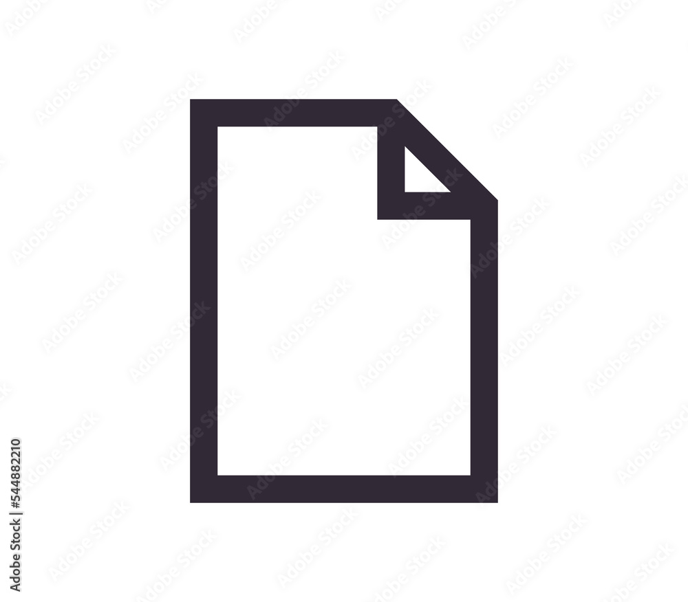 Document symbol and paper icon simple outline linear.
Document symbol and paper icon simple outline linear.