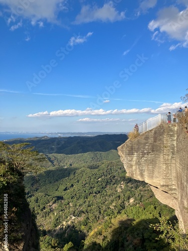 Nokogiri Yama is like natural museum famous for the unique shaped rocks or beautiful places. The ropeway was installed here with the investment cost of about 200million Yen (say US$ 1.85million). photo