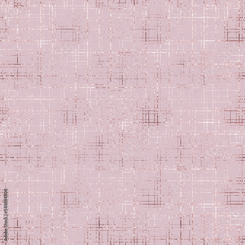 Geometric seamless pattern. Abstract background. Modern geometry texture. Repeated rose gold color lattice. Repeating glam geometric wallpaper for design prints. Repeat bling patern. Vector illustrati
