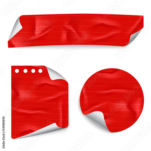 red papper texture folding vector