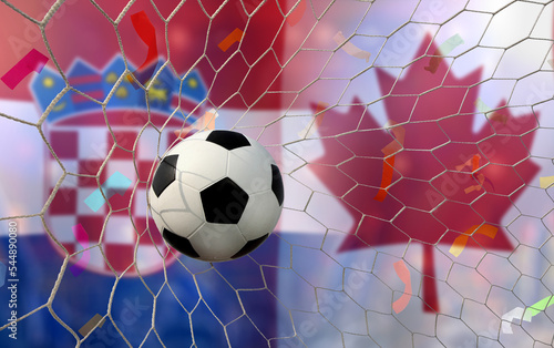 Football Cup competition between the national Canada and national Croatia.