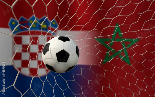 Football Cup competition between the national Croatia  and national Morocco.