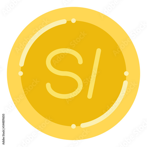 peruvian dollar currency icon