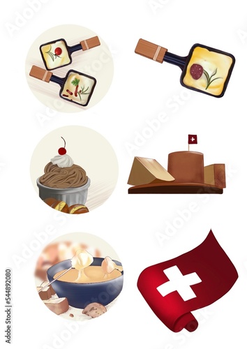 Switzerland clipart set