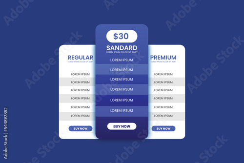 web subscription plans or plans comparison boxes and hosting plans boxes pricing table design or plans infographic