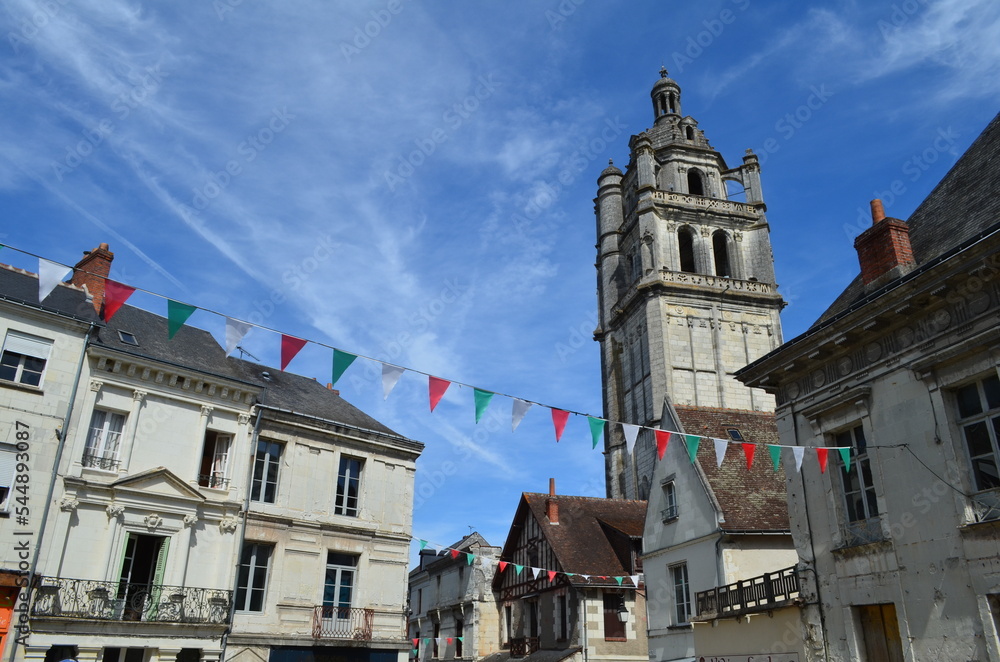 La ville de Loches (Indre-et-Loire - Centre-Val de Loire - France)