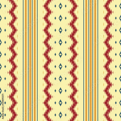 ฺฺBatik Textile Ethnic ikat prints seamless pattern digital vector design for Print saree Kurti Borneo Fabric border brush symbols swatches cotton