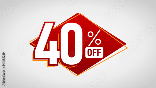 40% off, Forty percent off