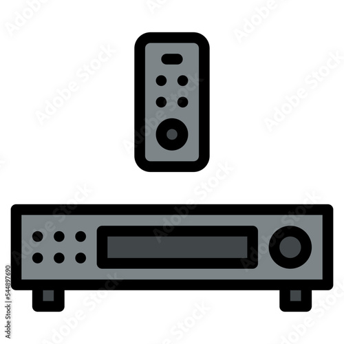 tv reciever household appliance icon