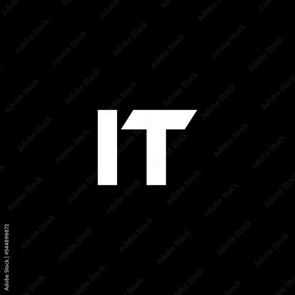 IT letter logo design with black background in illustrator, vector logo modern alphabet font overlap style. calligraphy designs for logo, Poster, Invitation, etc. IT letter logo design with black background in illustrator, vector logo modern alphabet font overlap style. calligraphy designs for logo, Poster, Invitation, etc.
