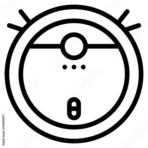 robot vacuum cleaner household icon