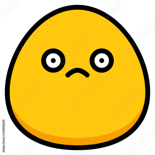 bored unhappy shock emoji icon