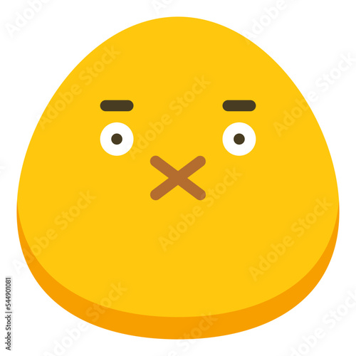 quiet muted silent emoji icon