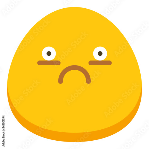 sad unhappy mood emoji icon