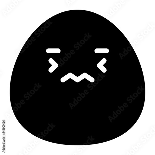 disgusted jaded hate emoji icon