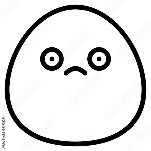 bored unhappy shock emoji icon
